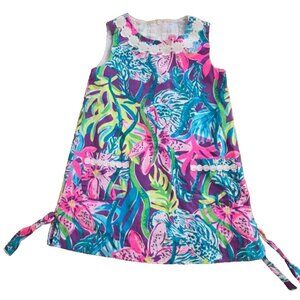 Lilly Pulitzer Multicolor Shift Dress Party All The Tide kids girl Sz 3  A001009